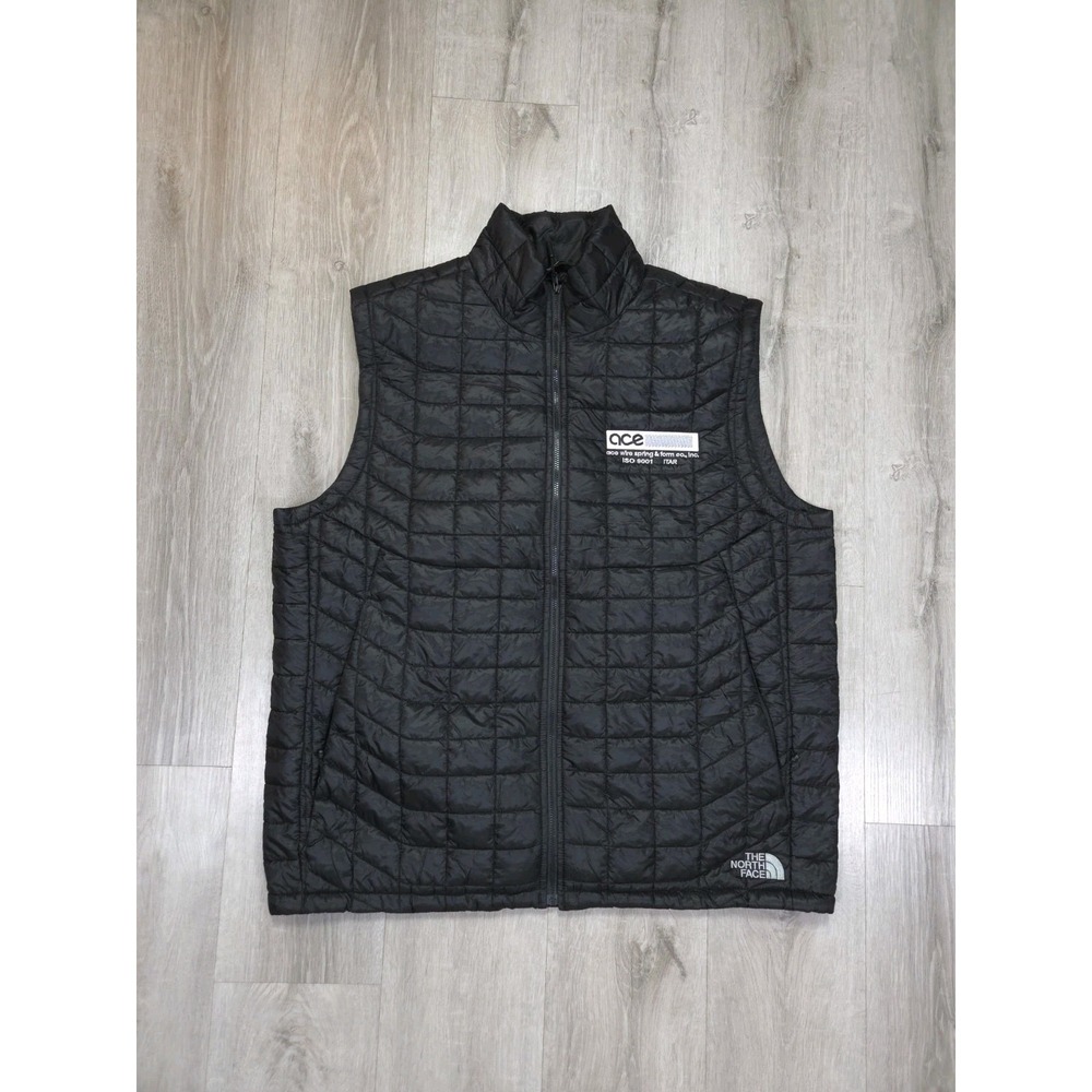 The North Face Thermoball Eco Vest Mens XL‎ Black Puffer Full Zip